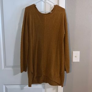 BP yellow tunic sweater, size XL.